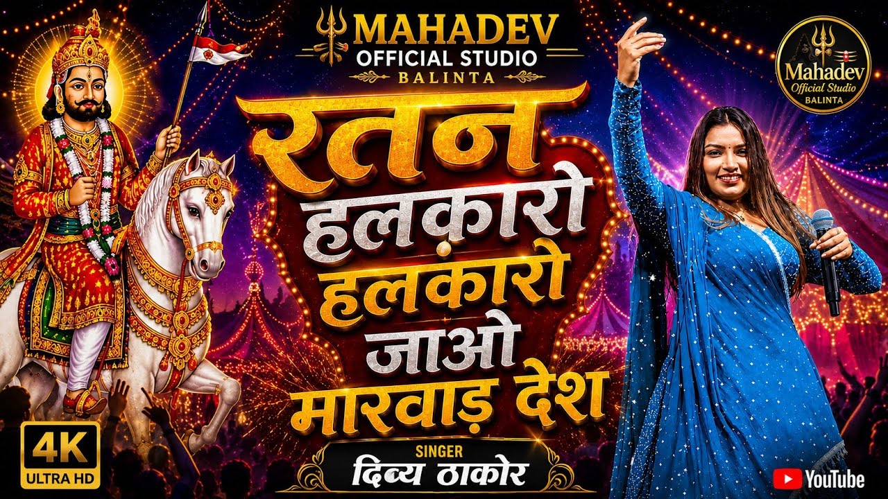 રતન હલકારો હલકારો મારવાડ દેશ રામ સાને મળવું છે સિંગર દિવ્યા ઠાકોર ટ્રેન્ડિંગ ,#divyathakor 