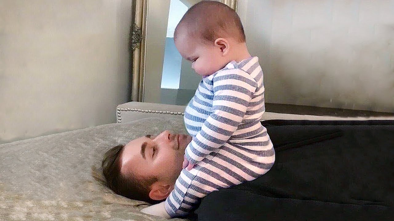 Funny Dad and Babies Naughty | Funny Baby Videos