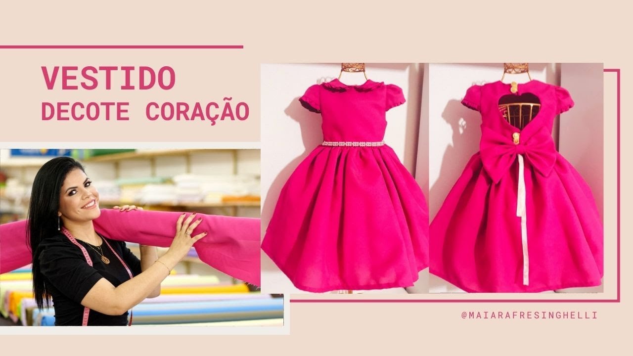 COMO FAZER VESTIDO DECOTE CORAÇÃO