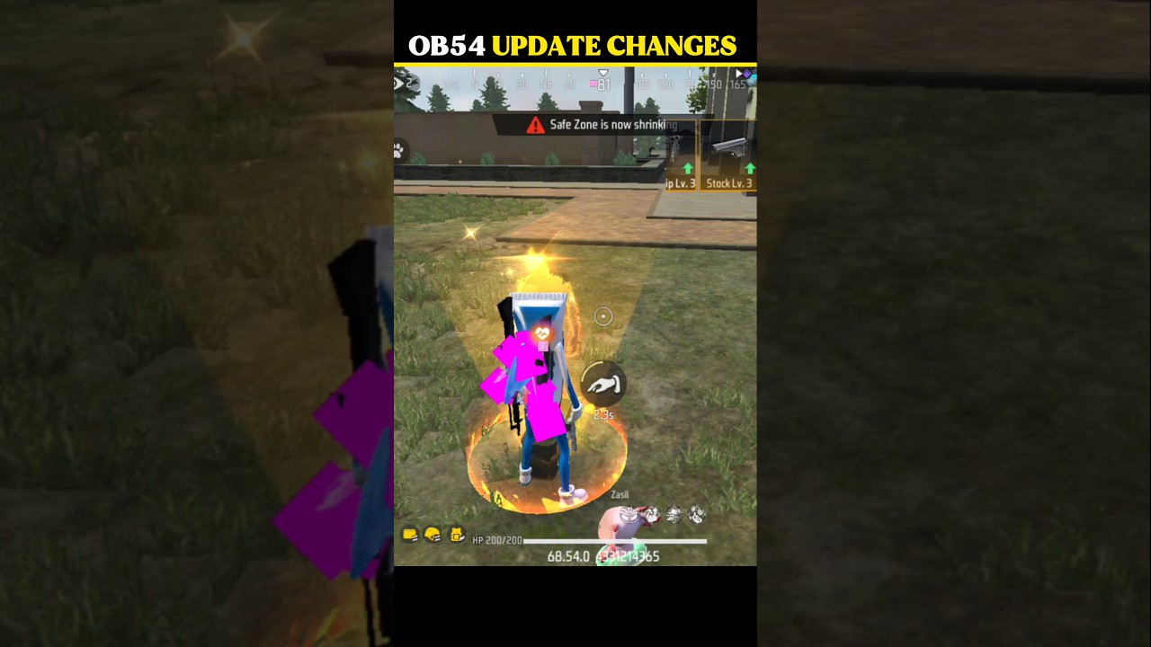 Major Changes Of OB54 Update 🫪! #freefire #freefiremax #trending