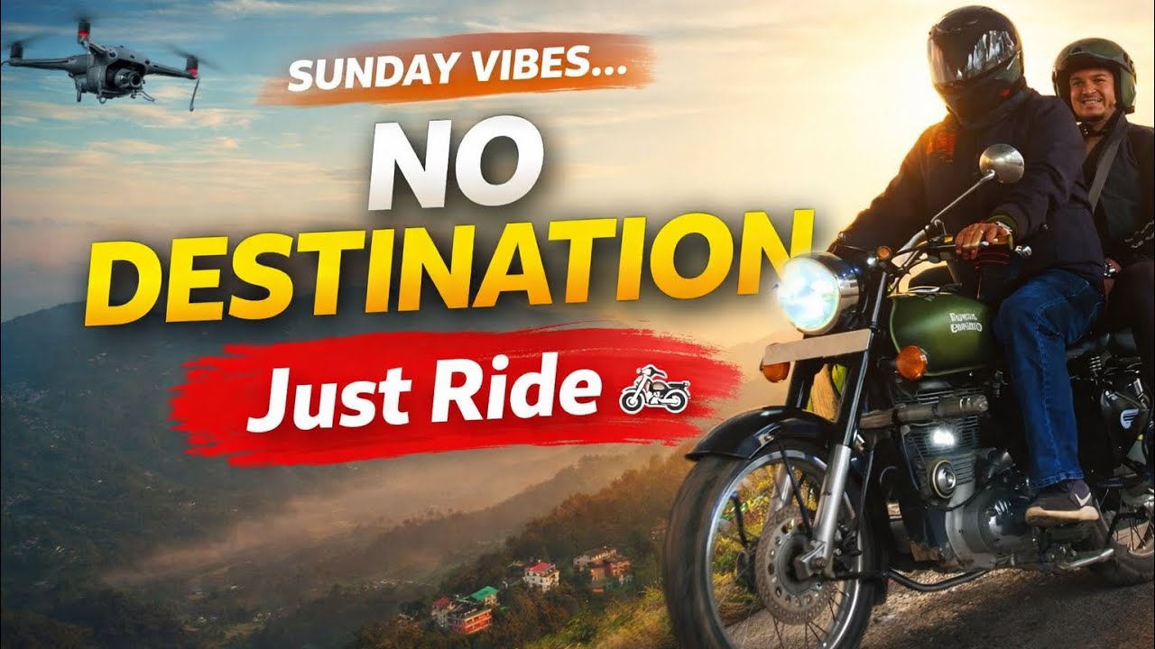 No Destination Just Ride 🏍️ | Unplanned Sunday Mountain Ride | Uttarakhand Bike Vlog 2026