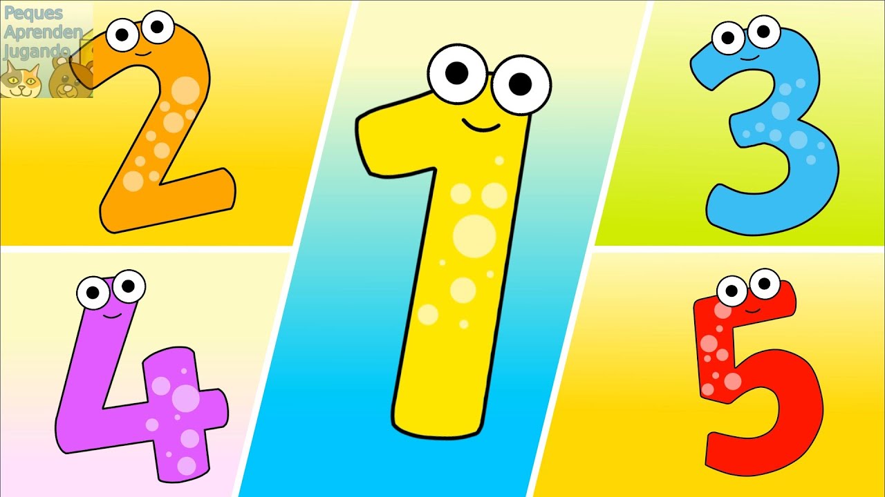 N&uacute;meros del 1 al 5 en ingl&eacute;s para ni&ntilde;os  Video de Peques Aprenden Jugando