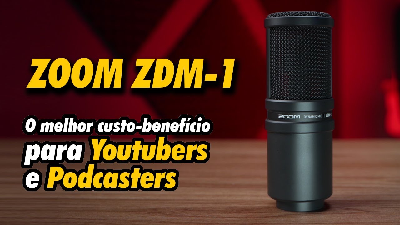 O melhor microfone CUSTO-BENEFÍCIO para YOUTUBERS e Podcasters: ZOOM ZDM-1