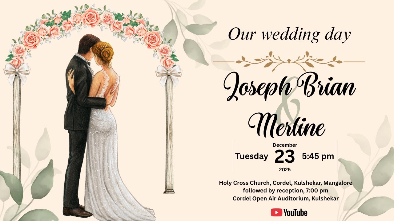 BRIAN WITH MERLIN || WEDDING CEREMONY || LIVE STREAMING || 23 DEC 2025