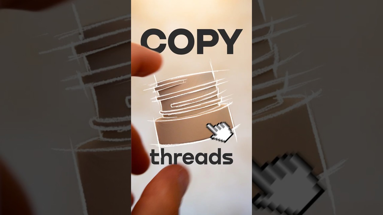 Clone Any Thread with This Trick #3dprinting#youtube#viral