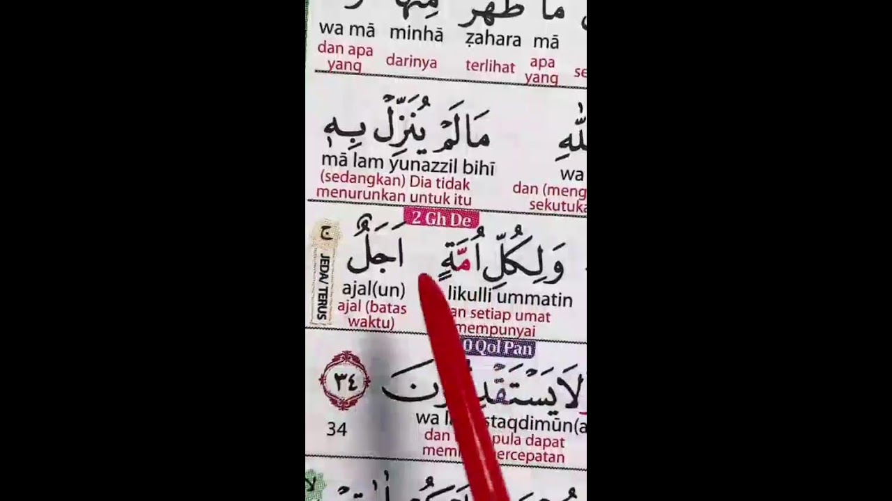 TERANGI HATI DENGAN BACAAN QURAN ||BELAJAR QURAN