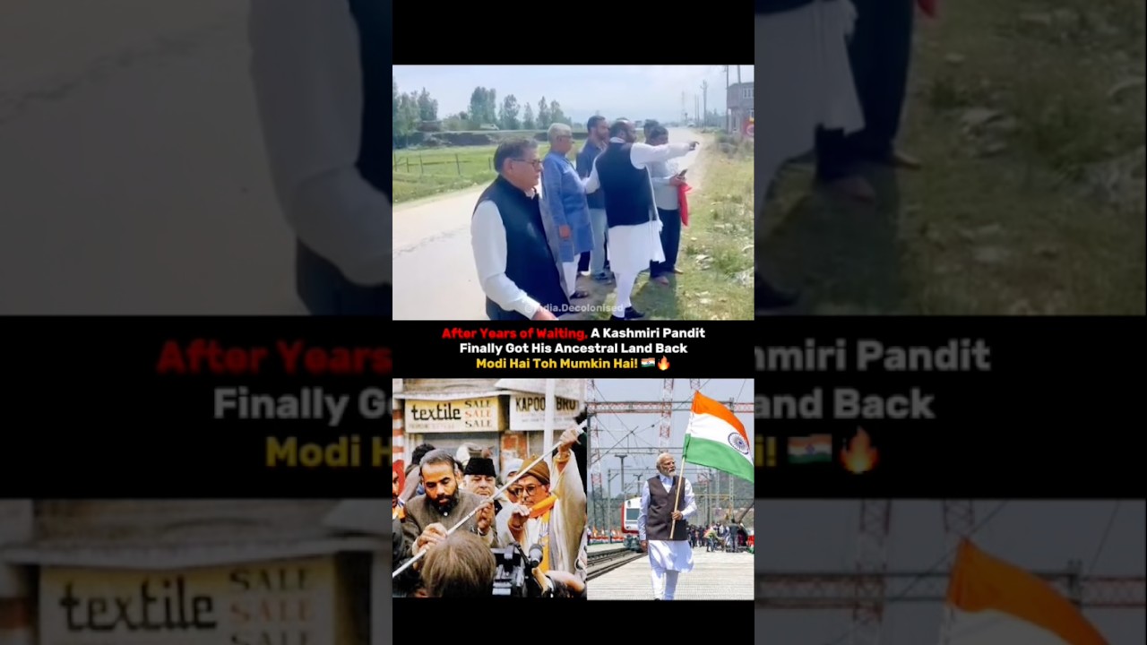 After Years of Waiting,A Kashmiri Pandit Finally Got His Ancestral Land Back