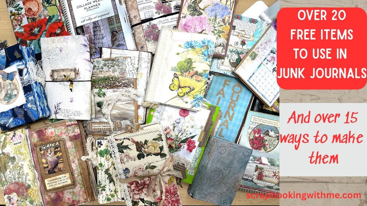 20 + FREE Items to use in Junk Journals + 15 Ways to Make Them FREE