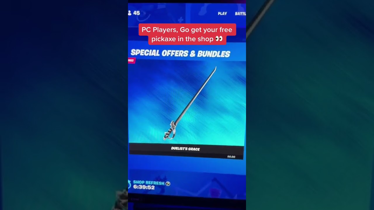 Go claim this free pickaxe before it's too late 😲🔥 #shorts
