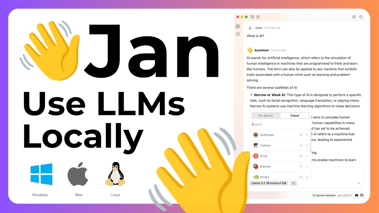 Free & Open Source AI Chat Tool for Mac, Windows, & Linux!