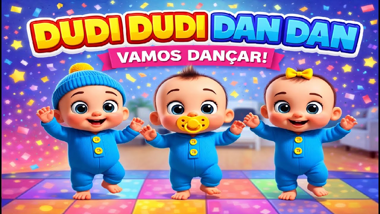 Dudi Dudi Dan Dan – Vamos Dançar! | Música Infantil para Bebês e Crianças