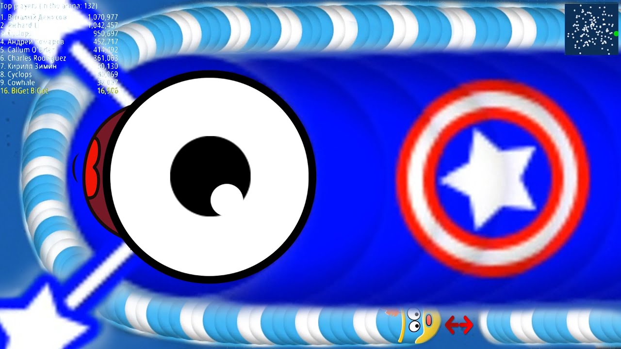 WormsZone.io Biggest A Slither Snake Top 01 /Best World Record Epic WormsZoneio Gameplay #03