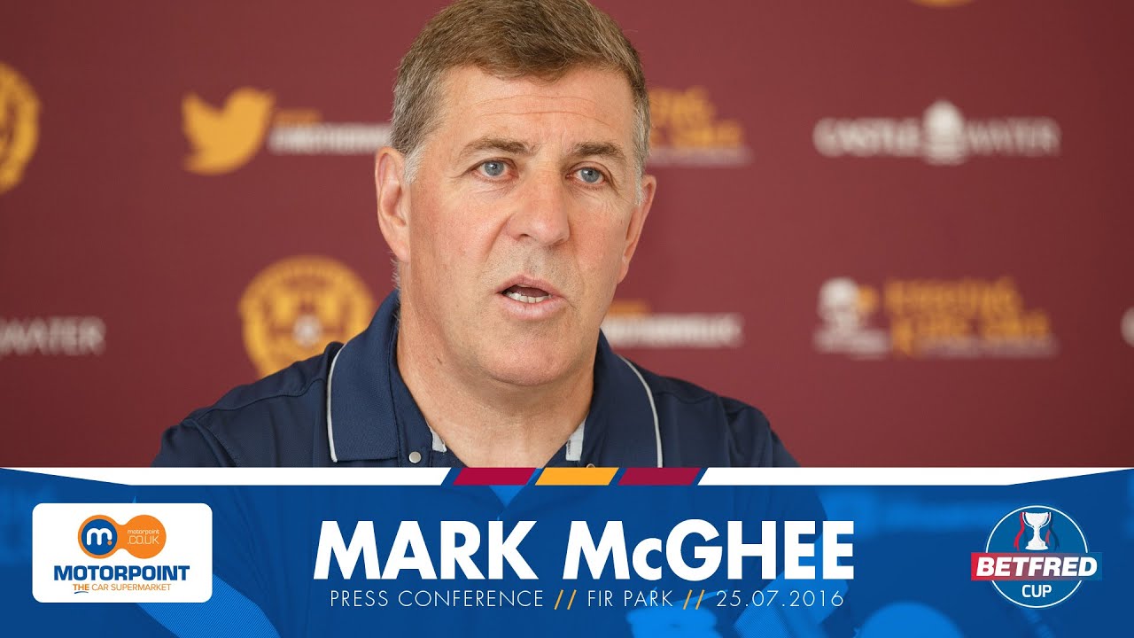 PRESS | Mark McGhee pre East Stirlingshire