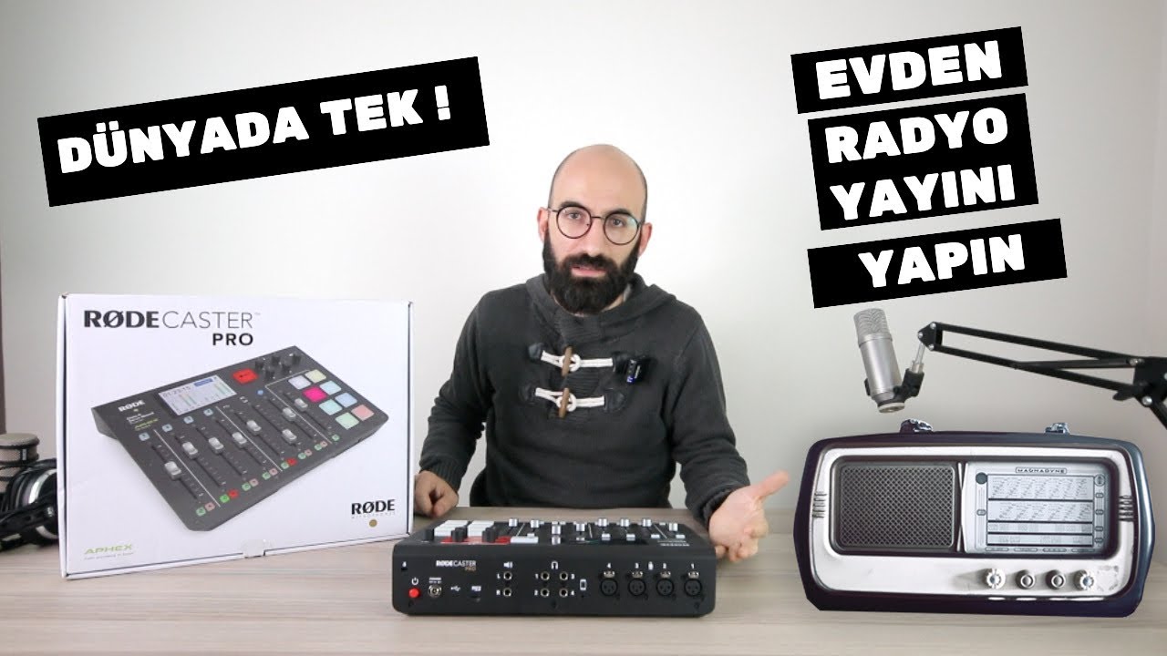 [PODCAST NASIL YAPILIR] TEK BAŞINIZA RADYO PROGRAMI YAPIN - Rodecaster Pro İncelemesi - Kutu Açılışı