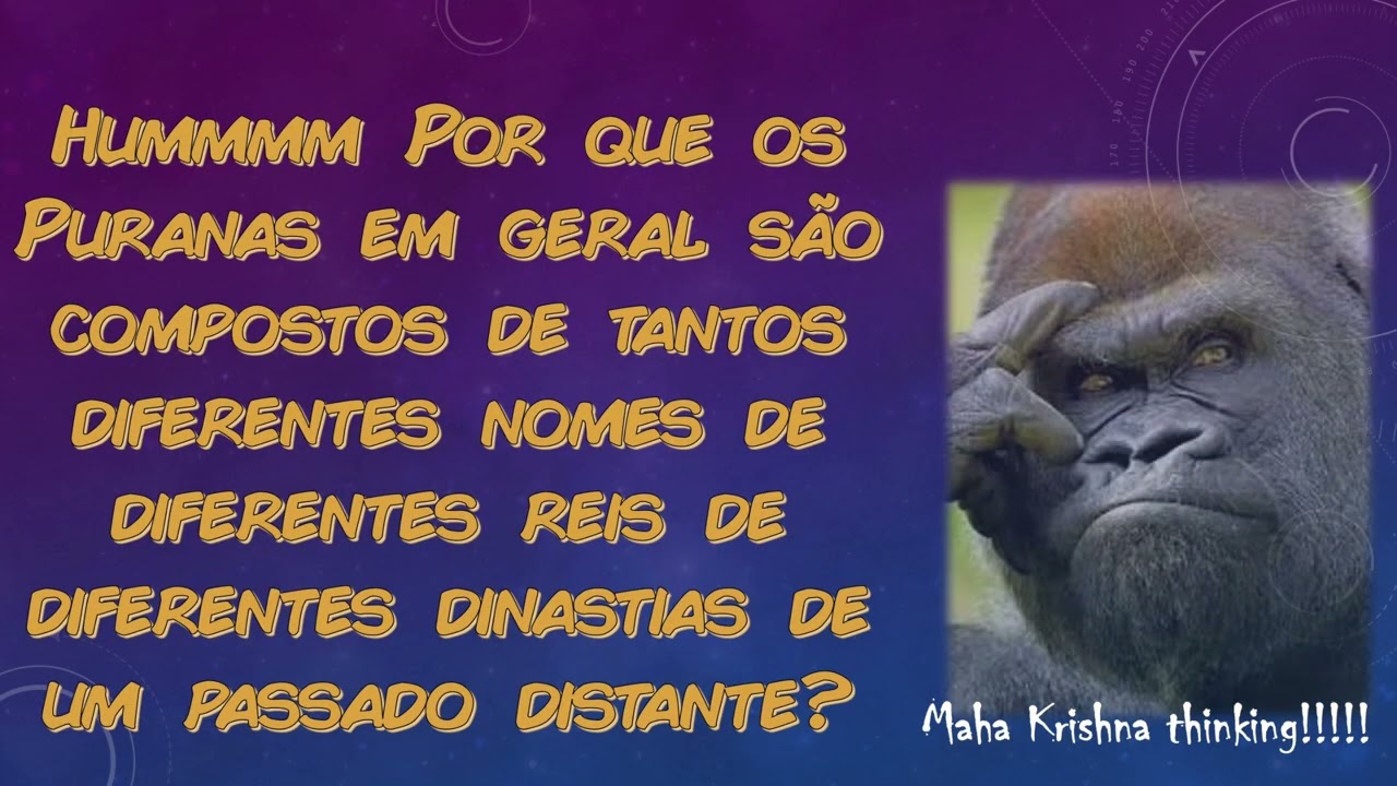 Os Puranas e seu autor Vyasadeva.