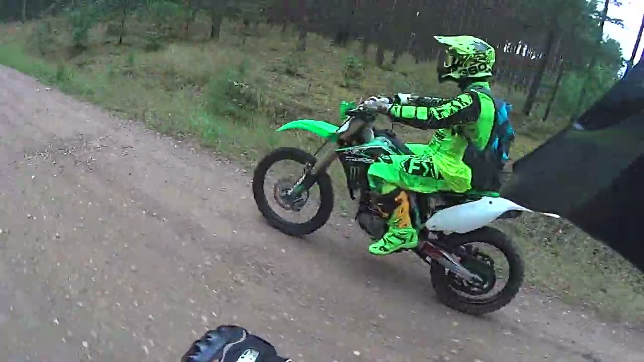 Jazda Crossami kx450f kx125 