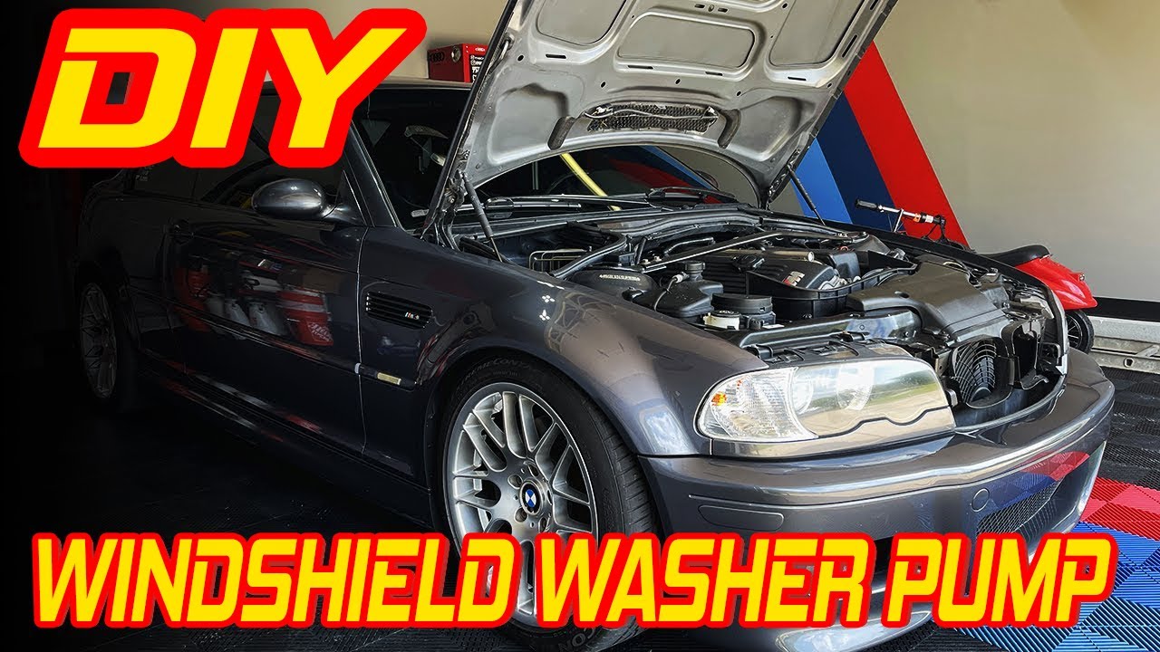 How To Replace BMW E46 M3 Windshield Washer Pump DIY! Too Easy!!