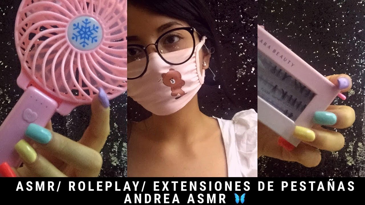 ASMR/ ROLEPLAY/ TE PONGO EXTENSIONES DE PESTAÑAS/ Andrea ASMR 🦋