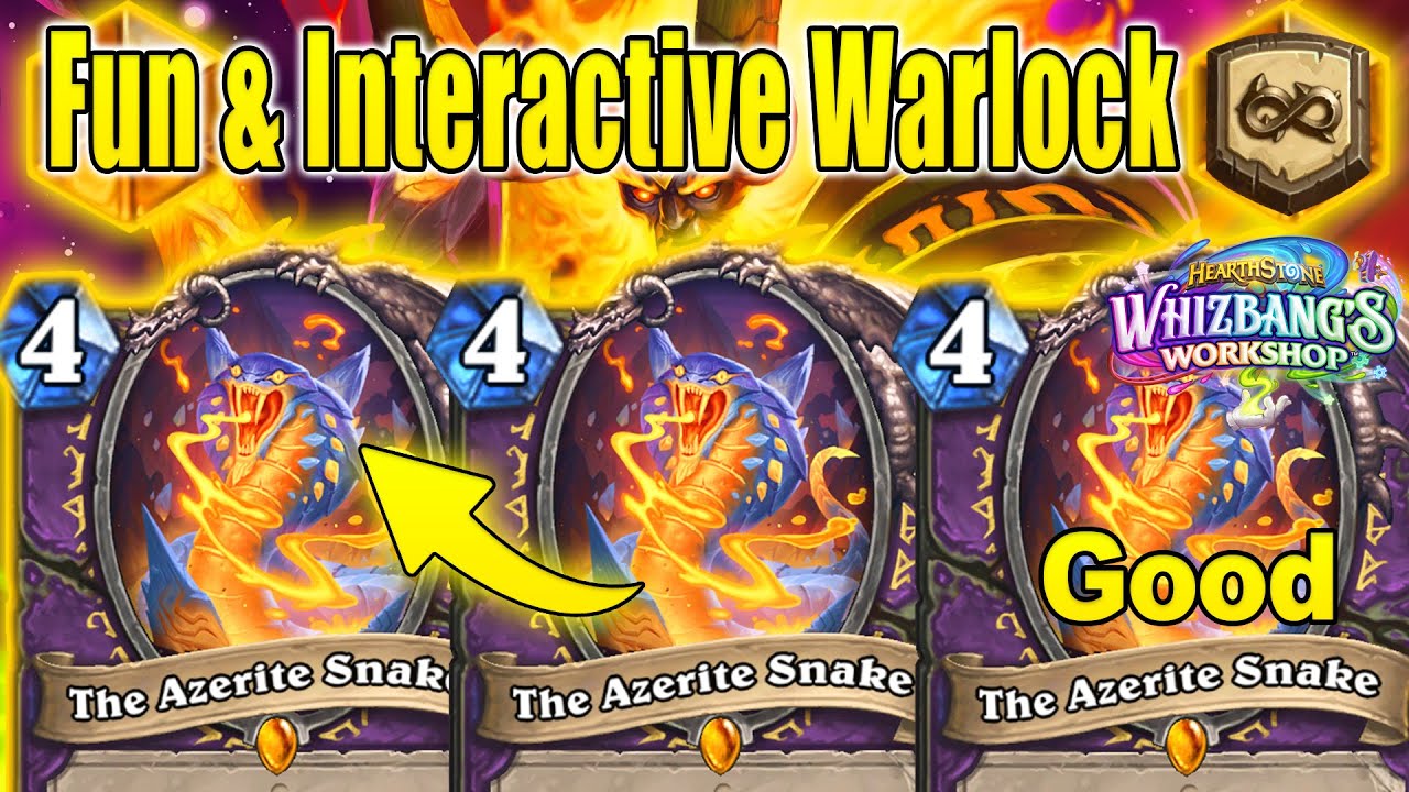 NEW Snake Warlock Is The Best Most Fun & Interactive Design At Whizbang's Workshop | Hearthstone