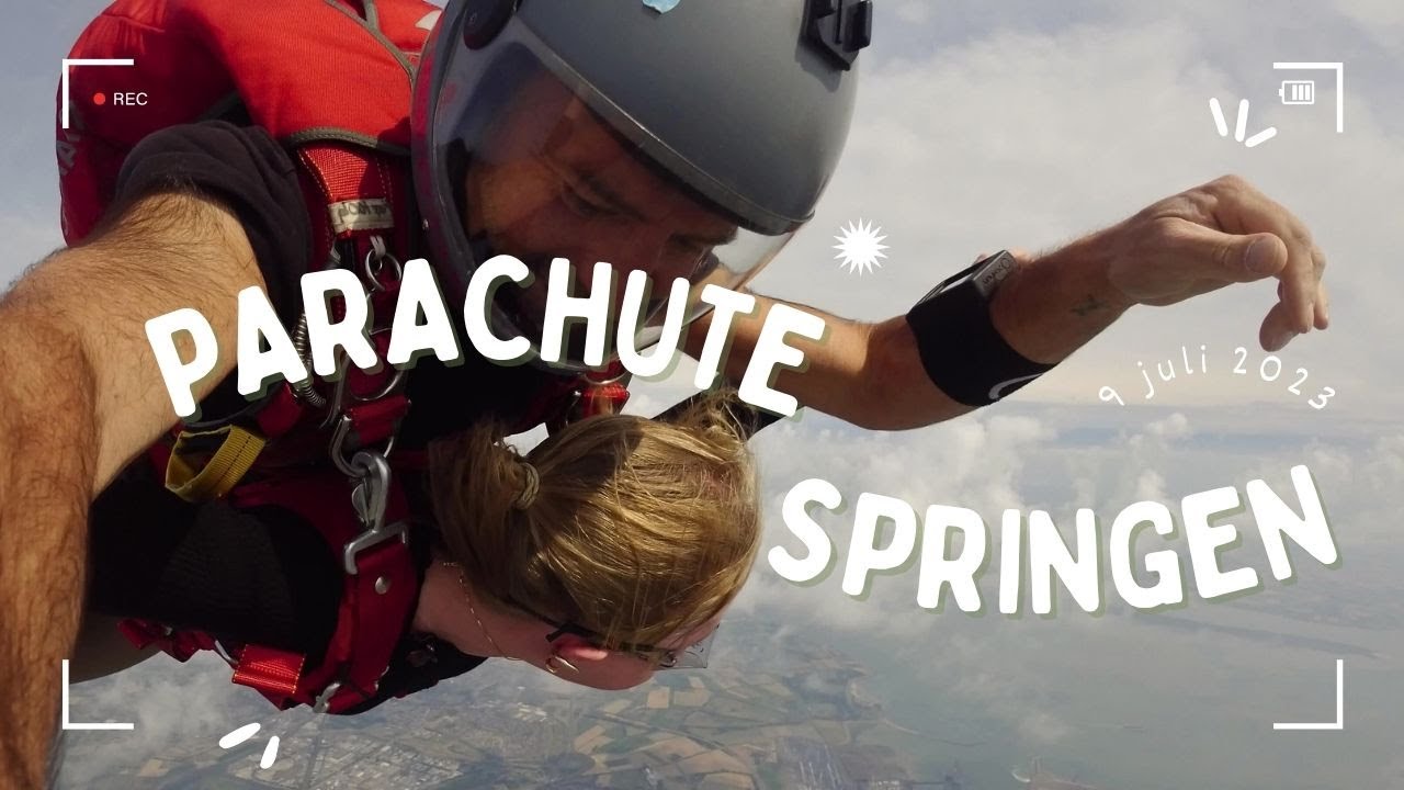 PARACHUTE SPRINGEN op 4000 METER HOOGTE //