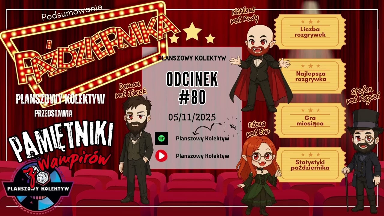 Planszowy Kolektyw #80 - Podsumowanie miesiąca - Październik 2025