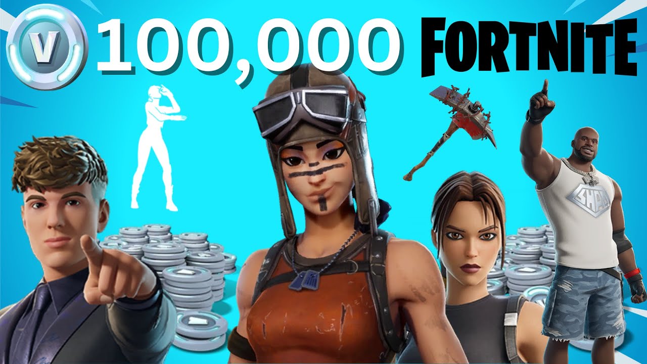 Потратьте 100 000 В-баксов в Fortnite!
