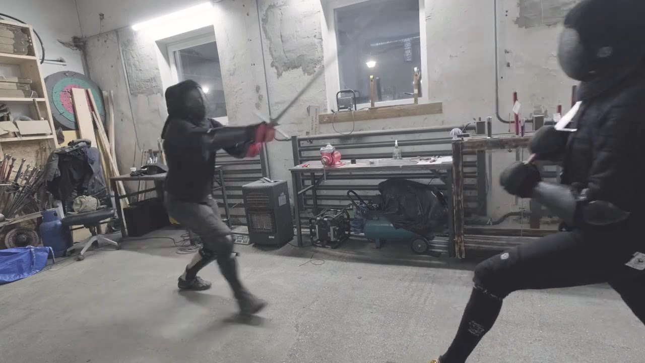 Underground longsword sparring