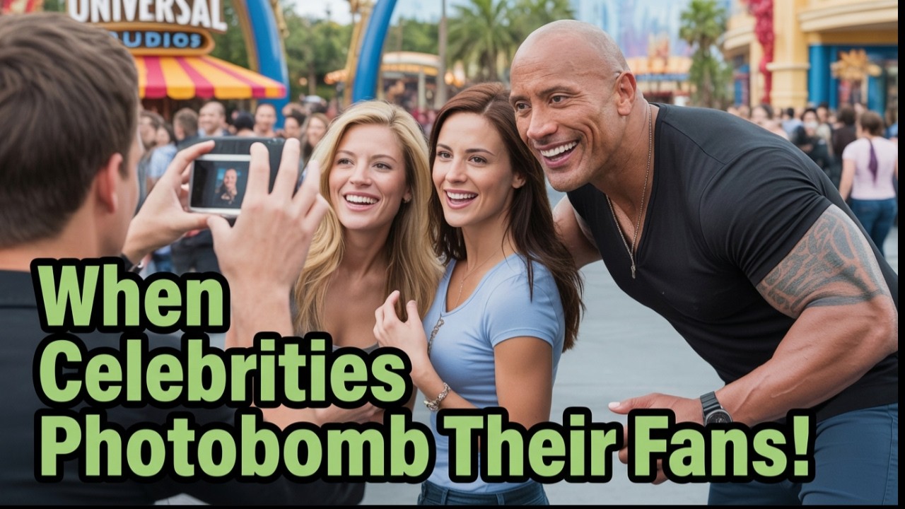 FUNNY Moments When Celebrities Photobomb their Fans!
