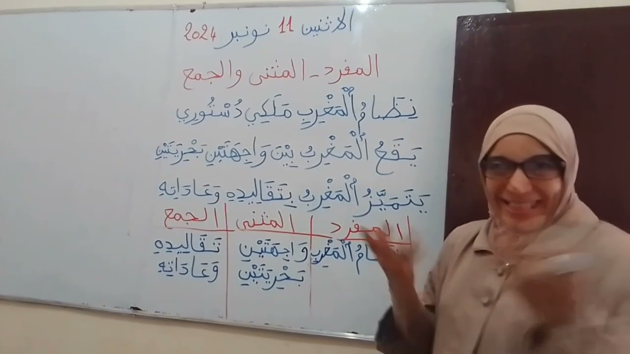 التعرف  على المفرد /  المثنى  والجمع . الدرس 38
