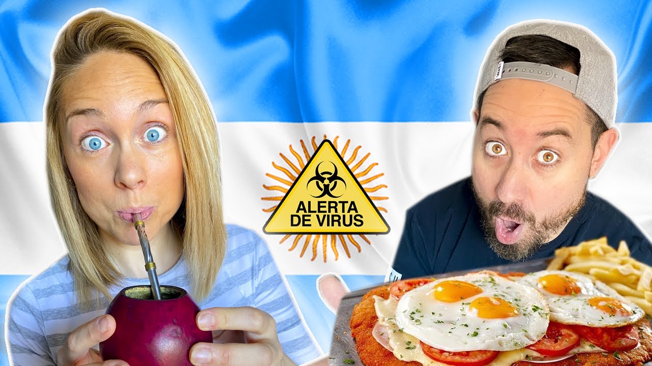 24h comiendo COMIDA ARGENTINA 🇦🇷 🦠en 40TENA! milanesa, empanadas, choripan...