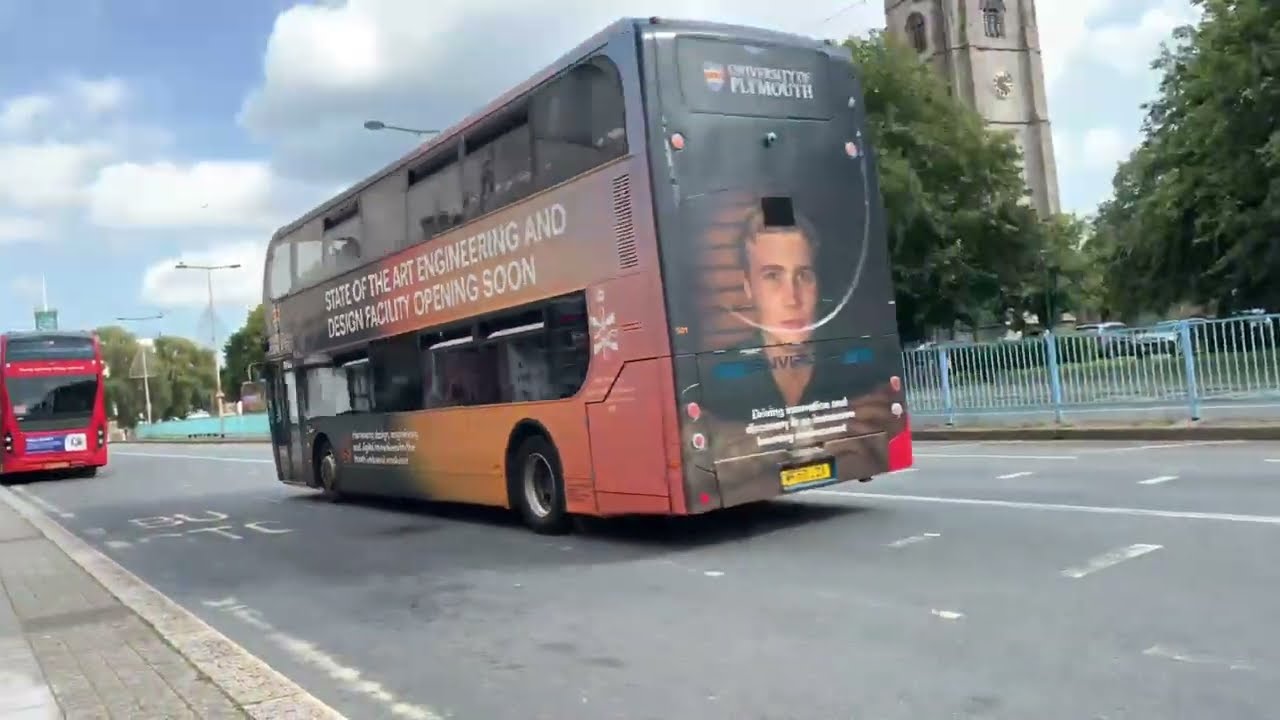 Plymouth Buses in Plymouth city centre