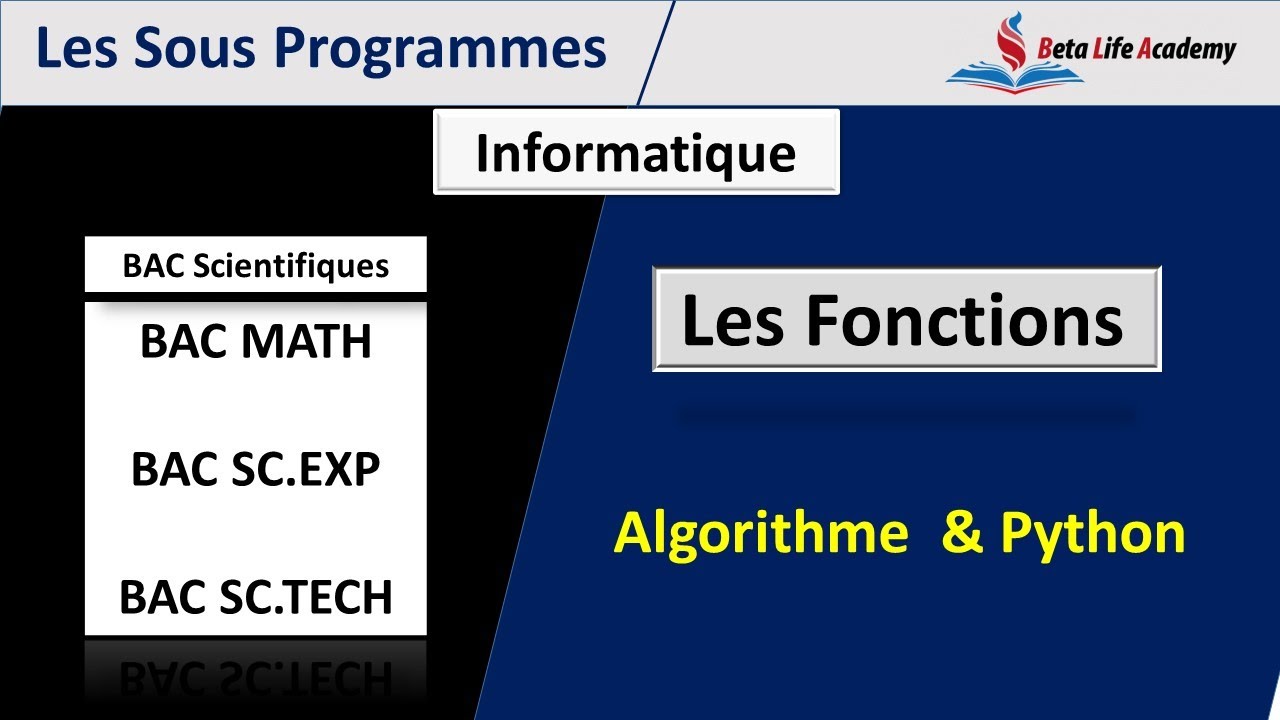Informatique - Les fonctions | BAC Scientifiques