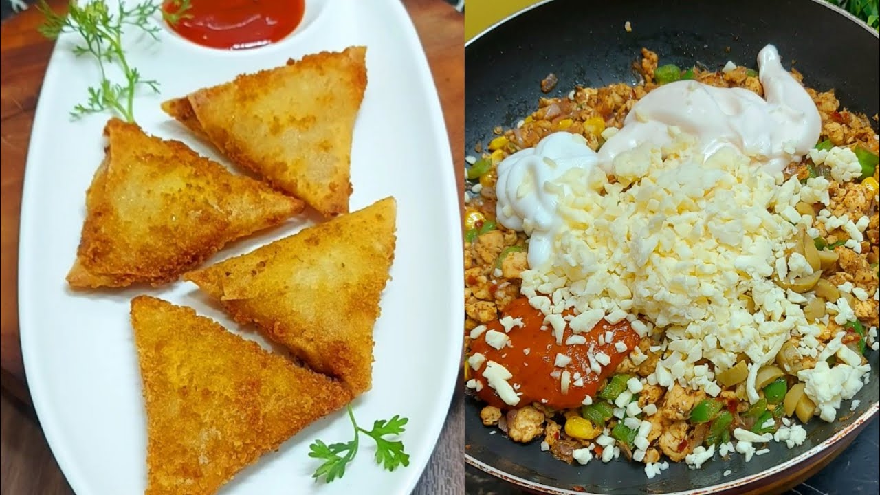 Crispy Pizza Samosa | Pizza Samosa Recipe | Ramzan Special Chicken Pizza Samosa 