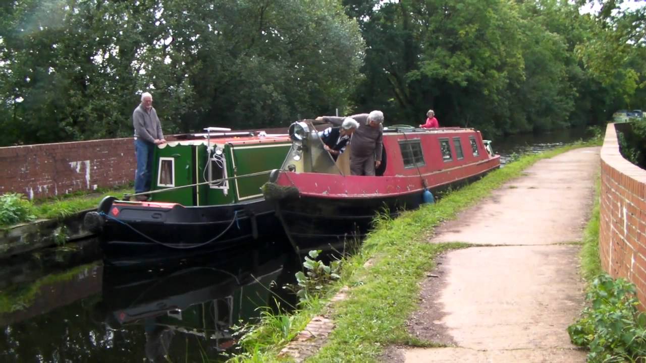 Narrow boats on the Grand Western Canal