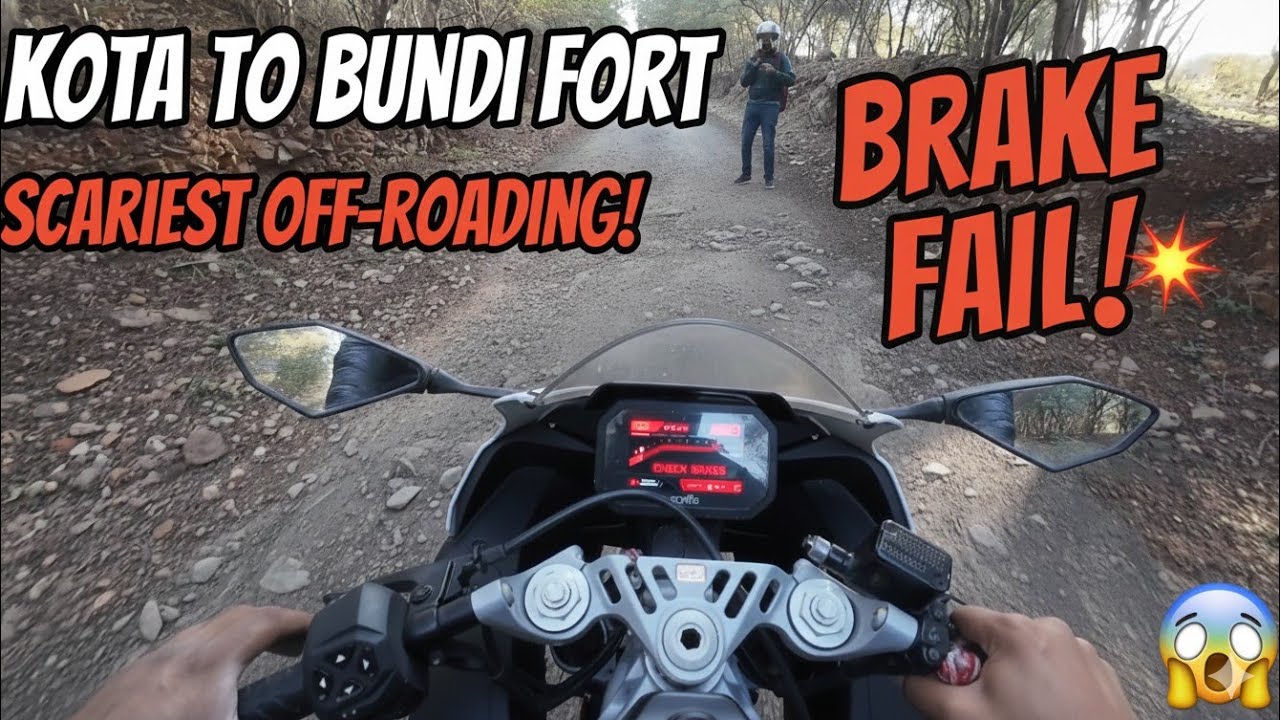 Kota to Bundi Fort: The Scariest Off-Road Ride of My Life 🏍️  #motovlog  #aprilia #supermeteor650 