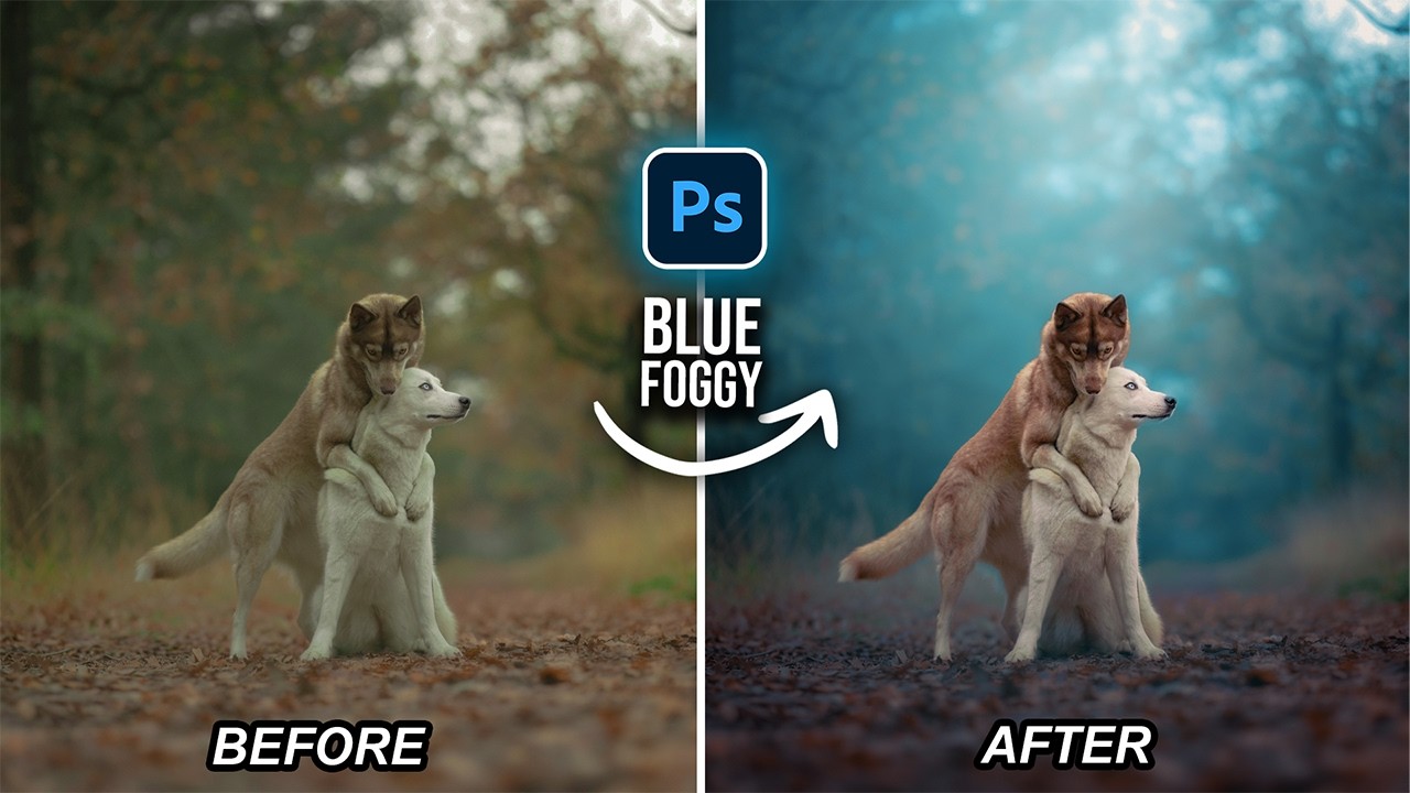 Easily Create This Foggy Blue Hour Look on Any Photo Using Camera Raw Masking