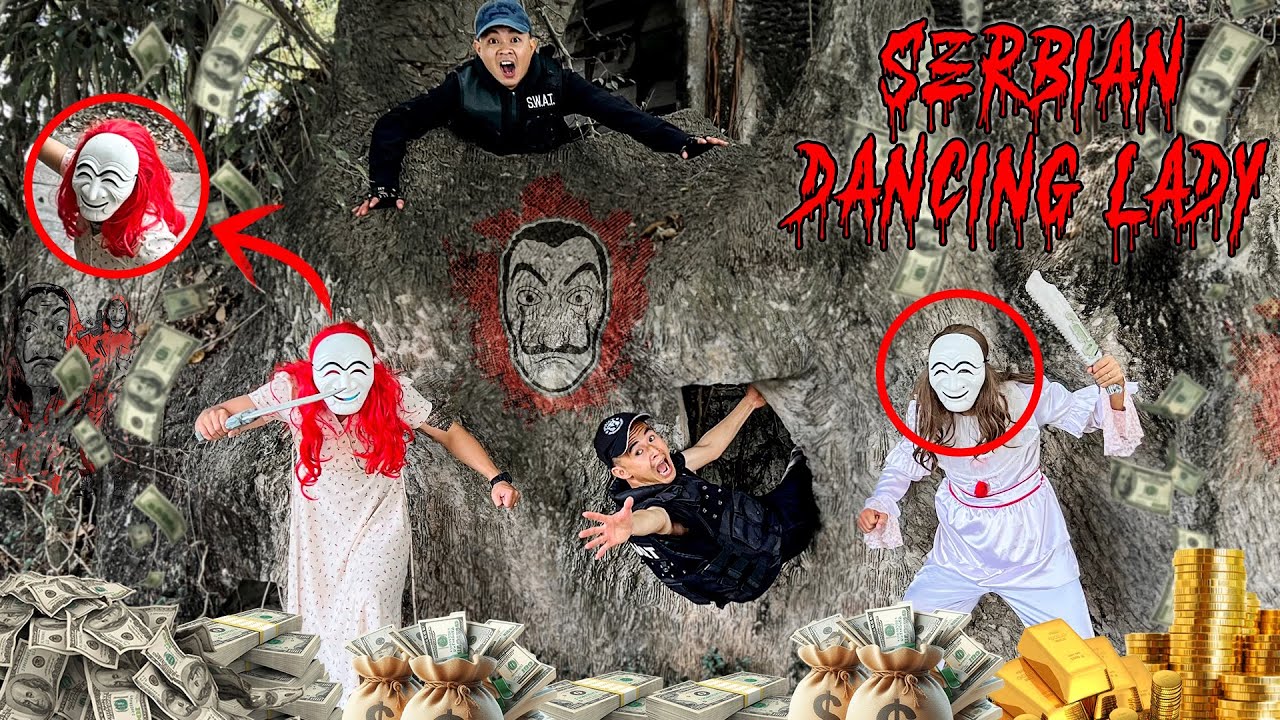 MONEY HEIST vs SERBIAN LADY DANCING ESCAPE IN REAL LIFE 2.0 (HORROR CHASE POV)