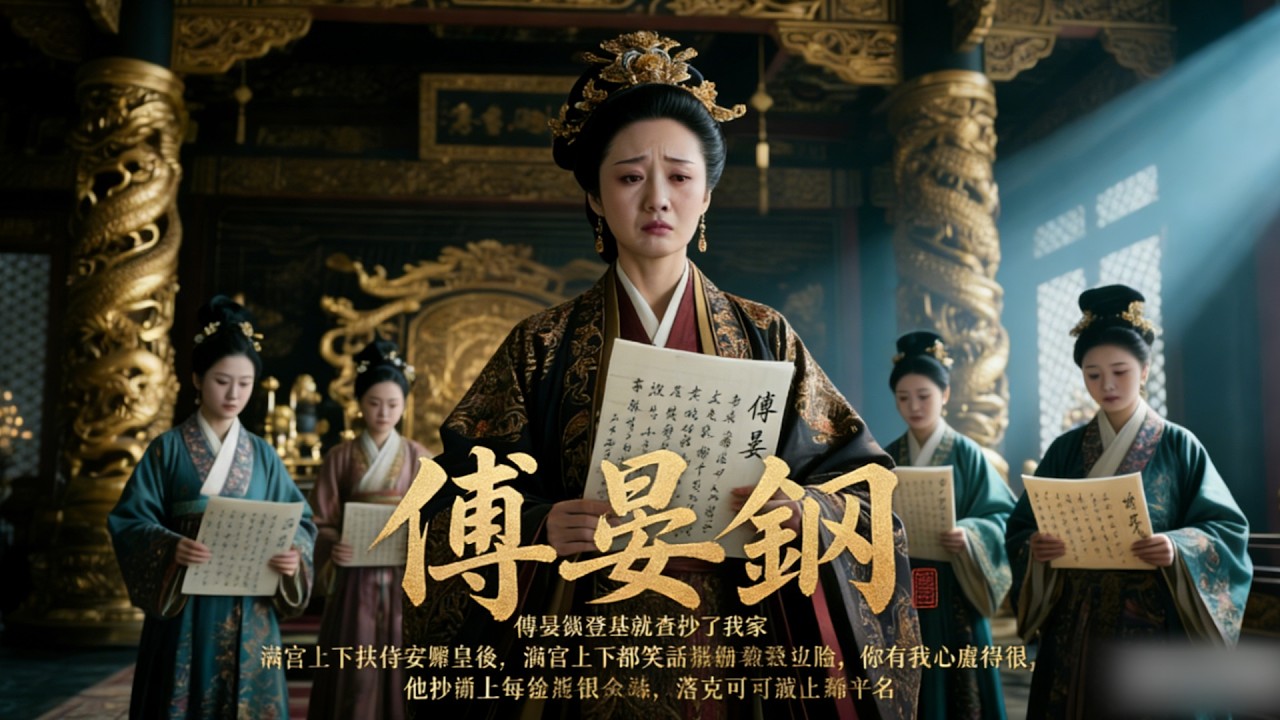 傅晏鋼登基就查抄了我家，扶侍妾當皇後，滿宮上下都笑話我丟臉，隻有我心虛得很，他抄的每錠銀子，賬本上落款可都是他的大名#古风 #有声小说 #爽文 #言情
