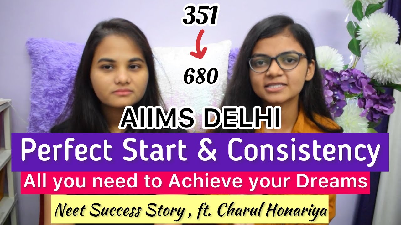 Perfect Start & Consistency, All you Need to achieve Your Dreams ft. Charul Honariya, (680)NEET2020