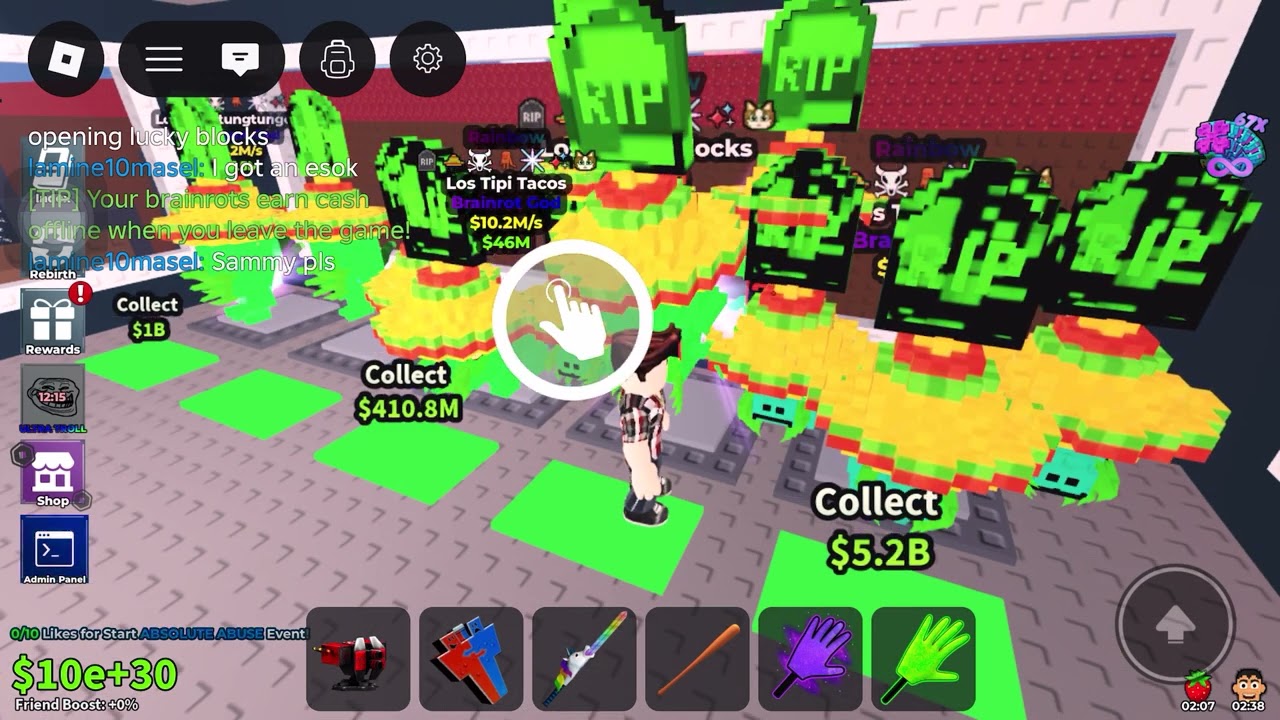 Opening crazy lucky blocks 