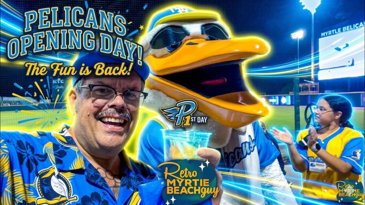 Домашний матч открытия сезона 2026 года команды Myrtle Beach Pelicans | День открытия сезона на с...