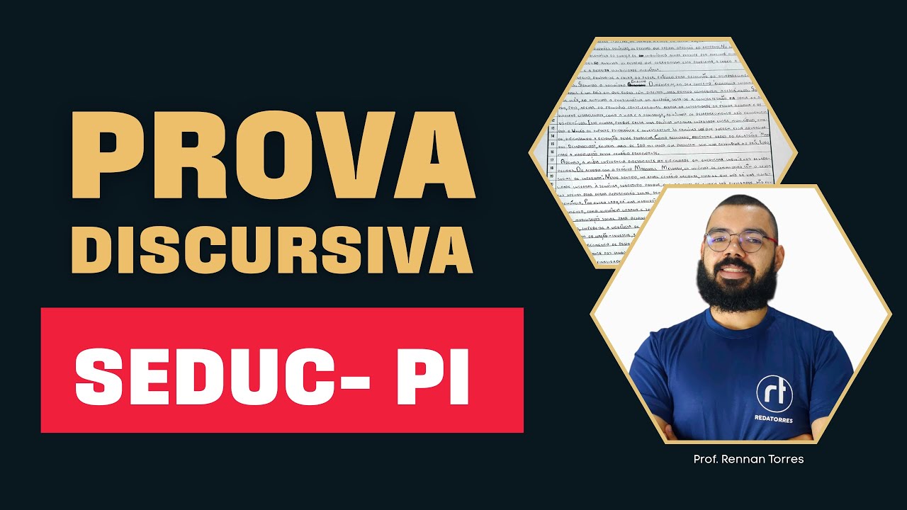 Seduc-PI: prova discursiva