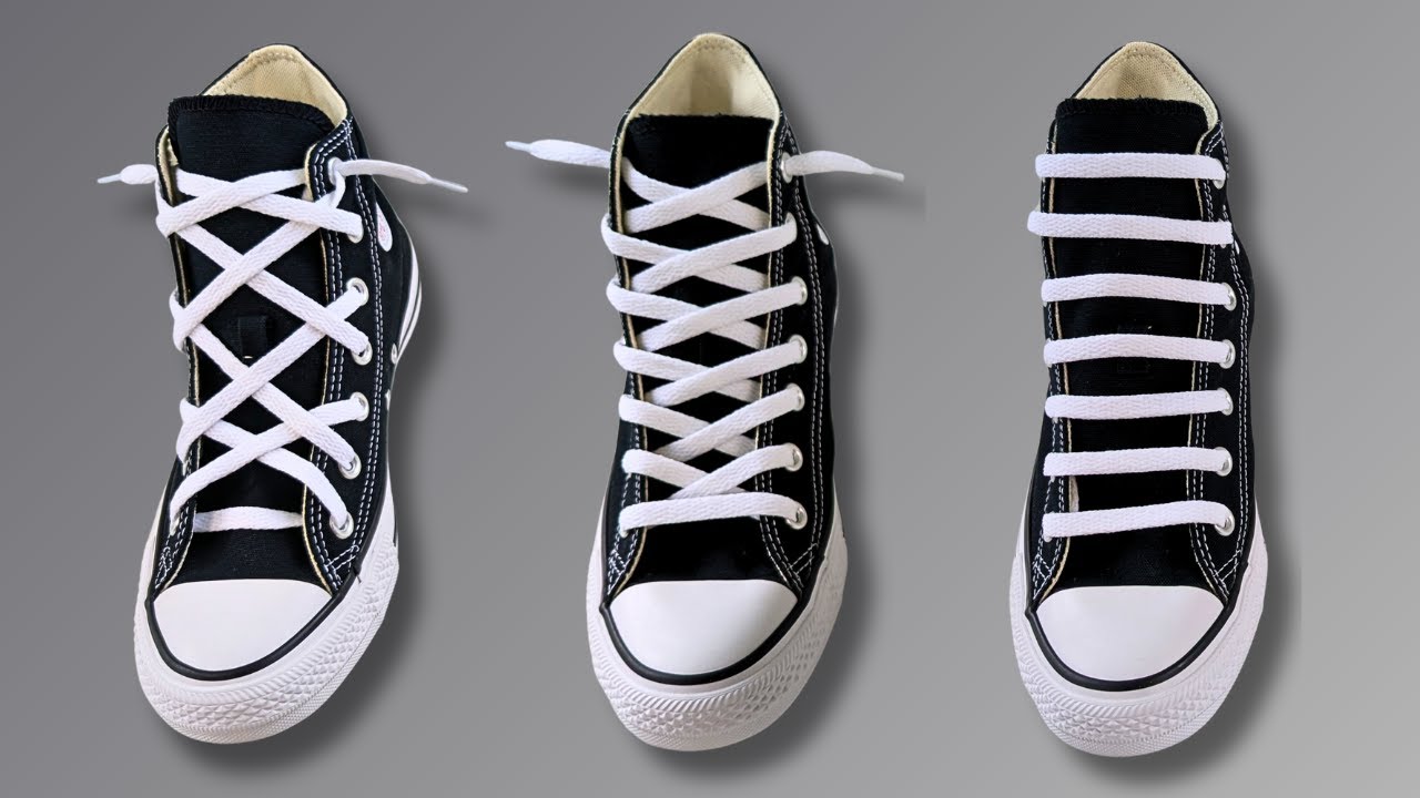 3 COOL WAYS TO LACE CONVERSE | Converse Lacing Styles