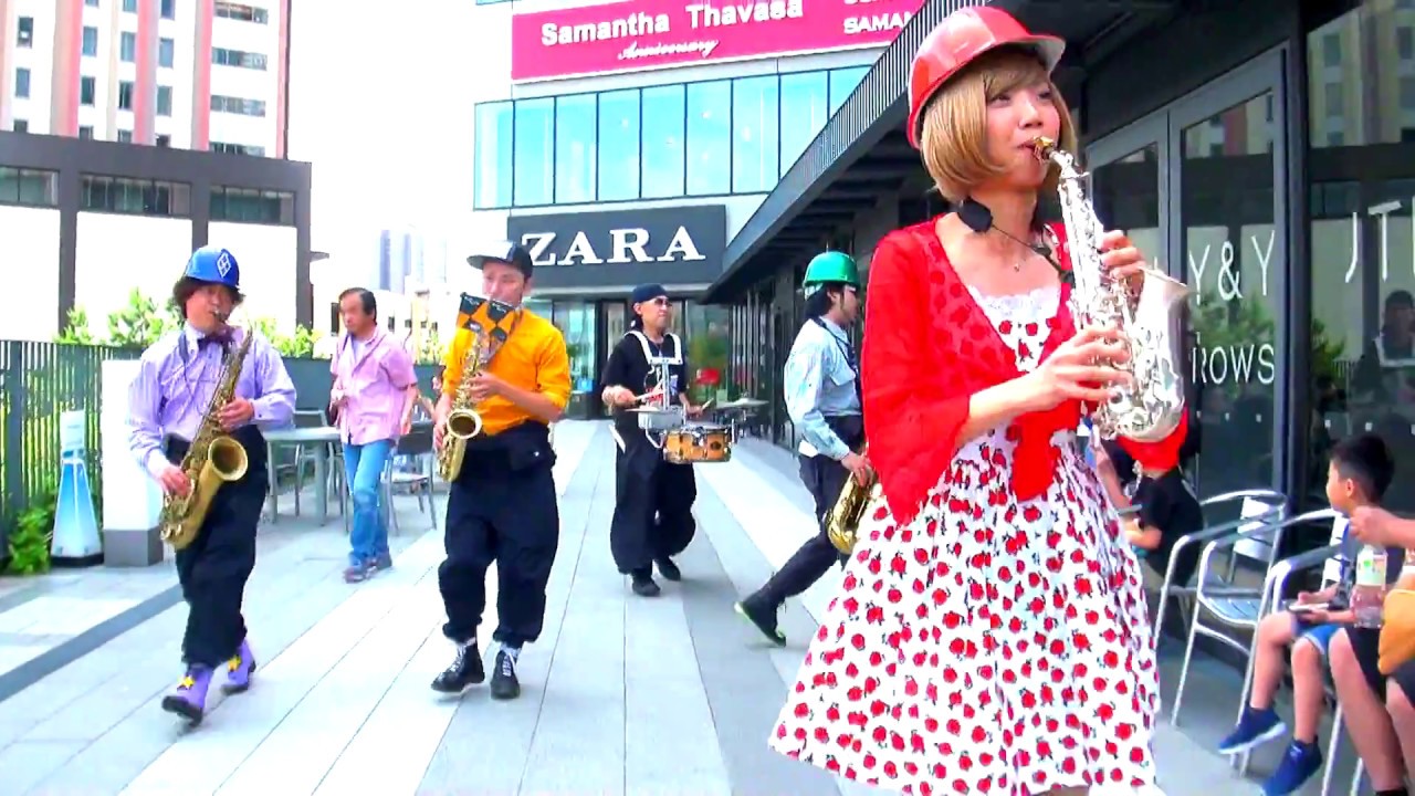 「HAPPY」HIBI★Chazz-K with 橋本恭佑(As) STREET LIVE in SORAMACHI 2017 ソラミ坂