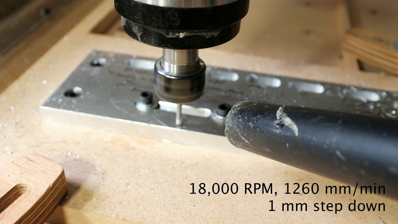 DIY CNC Router - Milling Aluminium Finger Clamp