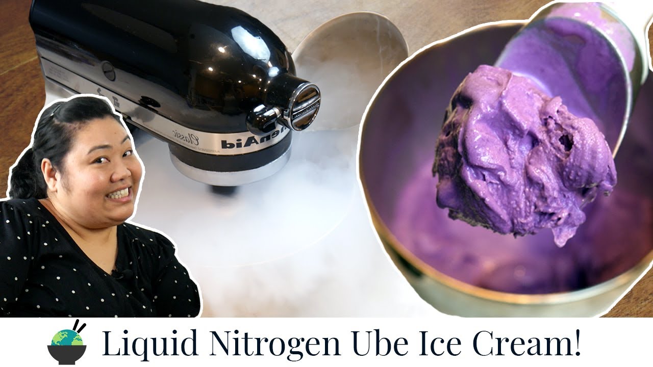 How To Make Ube Ice Cream Recipe Using Liquid Nitrogen