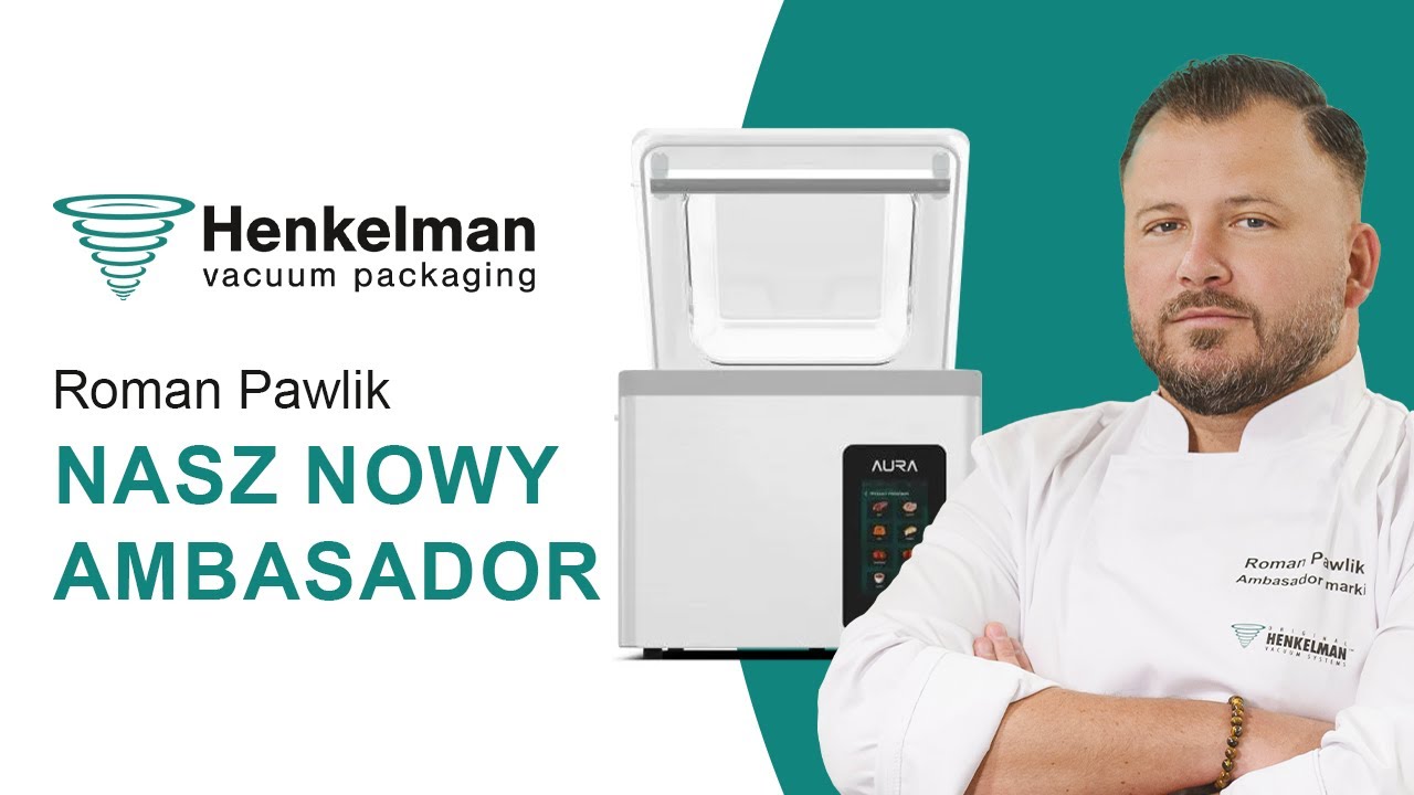 ➡️Pakowarki próżniowe HENKELMAN AURA 🧑‍🍳Roman Pawlik ambasador marki Henkelman
