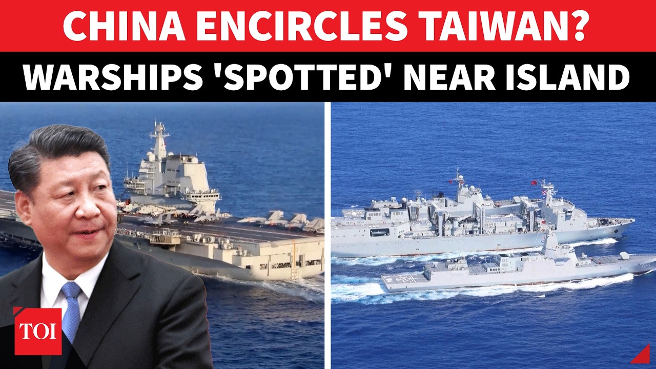 China Testing Ground For Taiwan Operation? Strategic Island 'Surrounded' By Chinese Vessels | WATCH