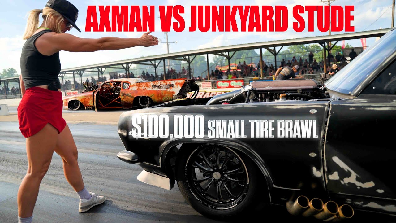 🔥 Axman's First Pass vs. the Junkyard Stude | Beech Bend Raceway | $100K Race 🔥