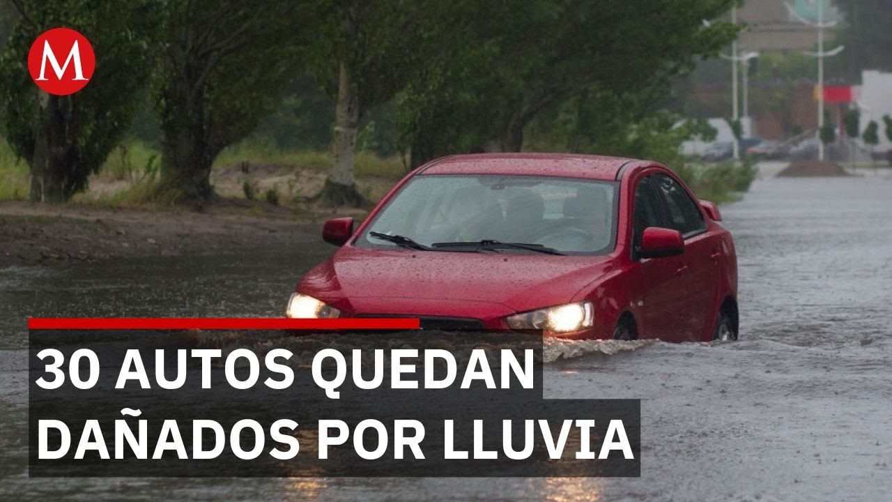 Lluvias intensas en Tijuana dejan cerca de 30 autos con da&ntilde;os severos en estacionamiento p&uacute;blico